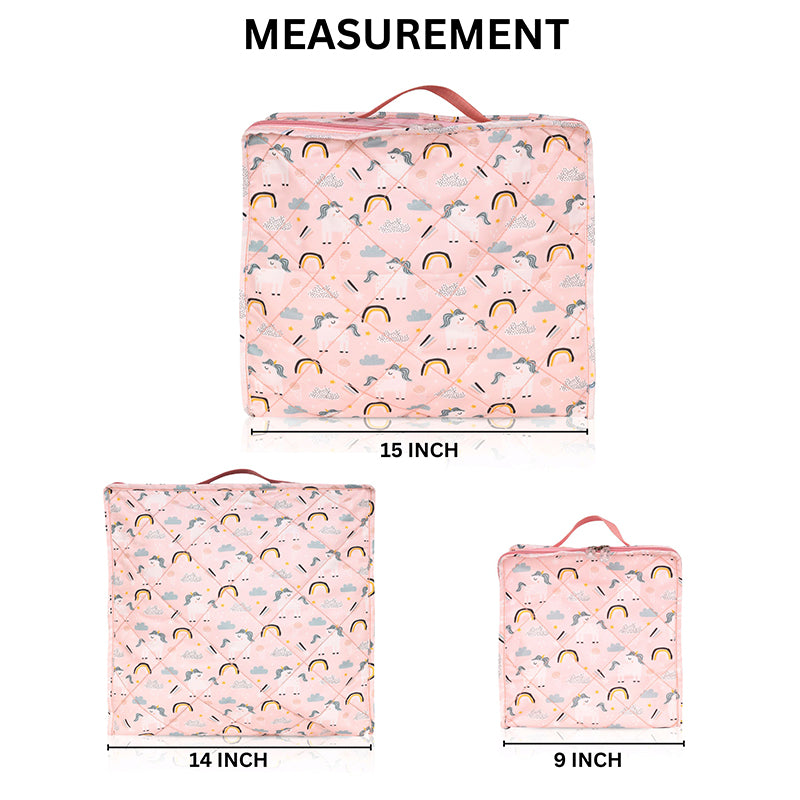 Travel Cubes- 3 Piece Set-Unicorn