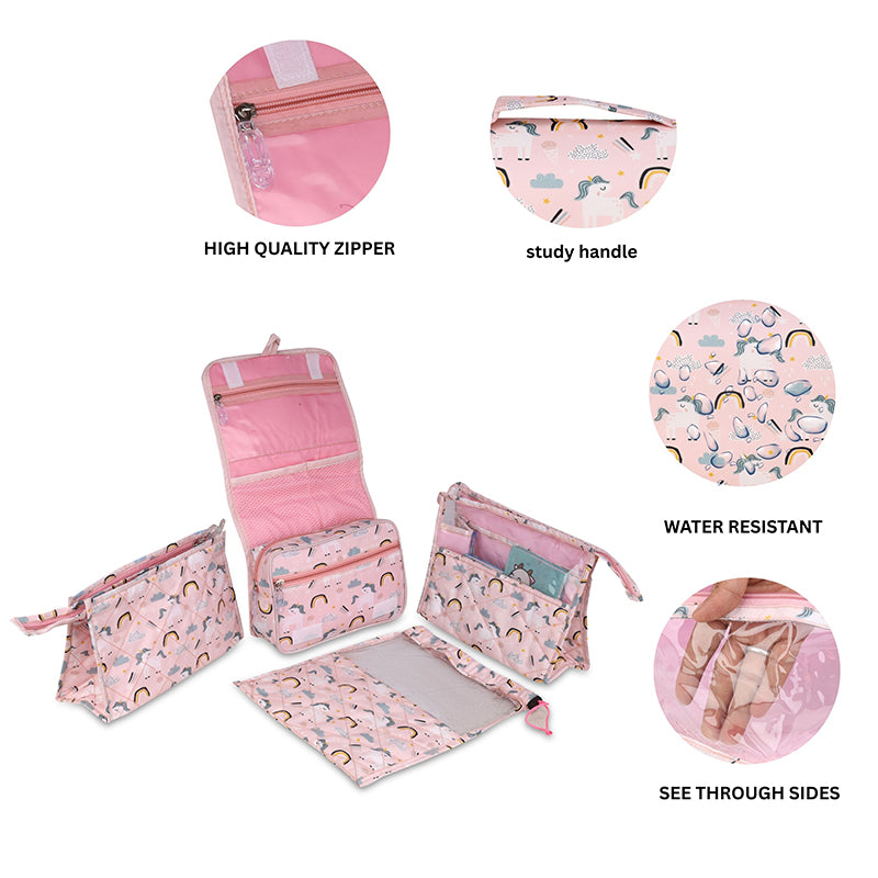 Multi Use Pouch Set- 4 Piece Set - Unicorn