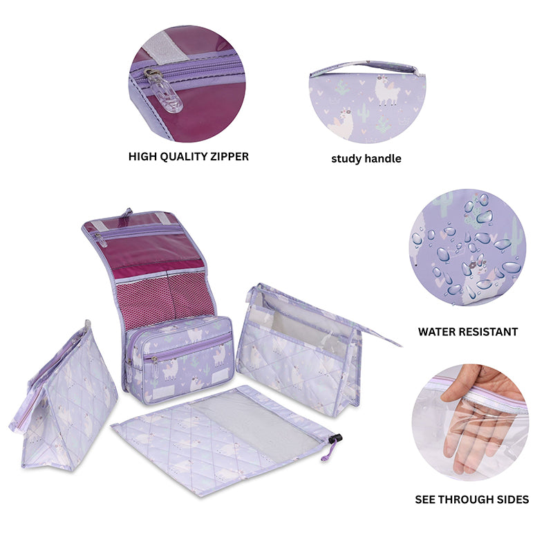 Multi Use Pouch Set- 4 Piece Set - llama