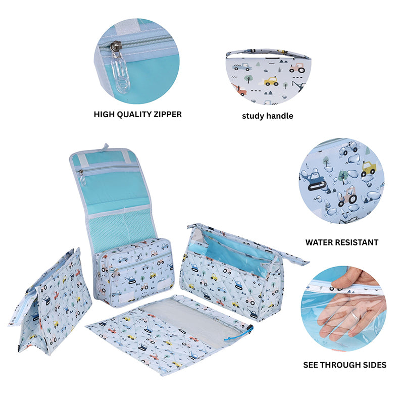 Multi Use Pouch Set- 4 Piece Set - Vehicles