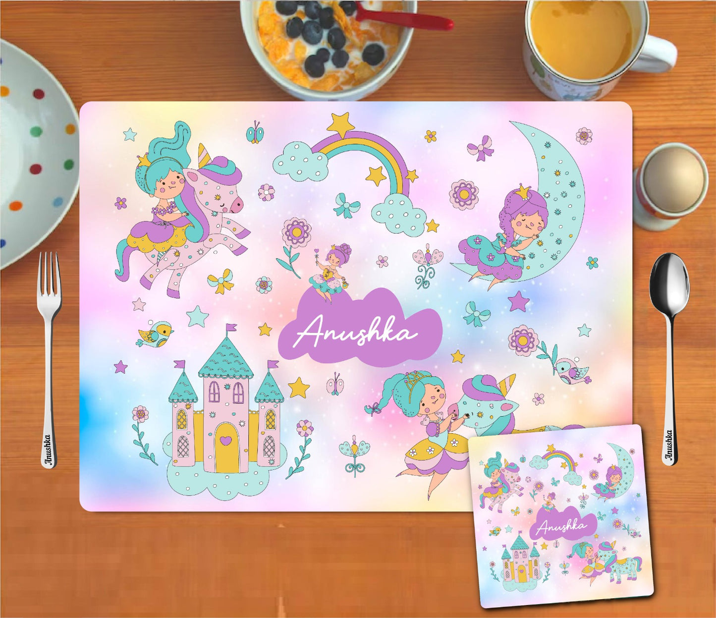 Mat Coaster Set - Princess Castle