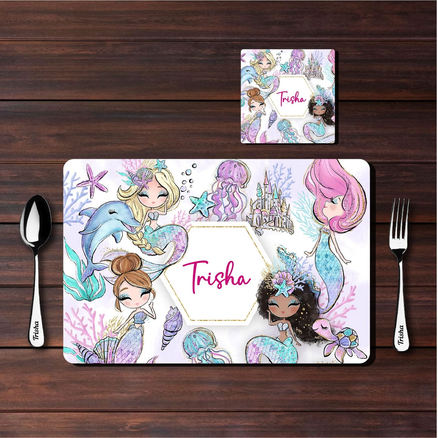 Mat Coaster Set - Underwater