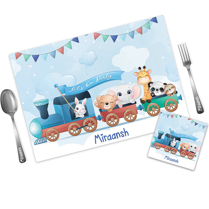 Mat Coaster Set - Animals