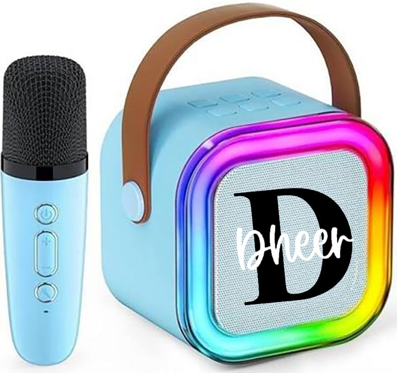 Wireless Karoke Speakers with Mic - Blue