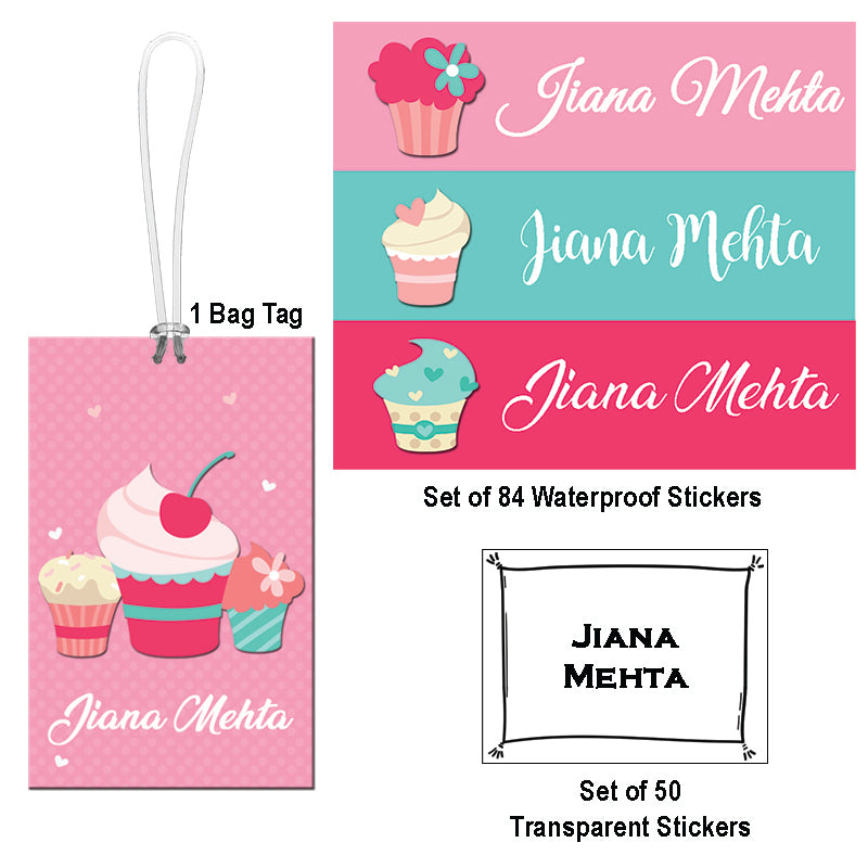Back to School Label Pack - Cupcake