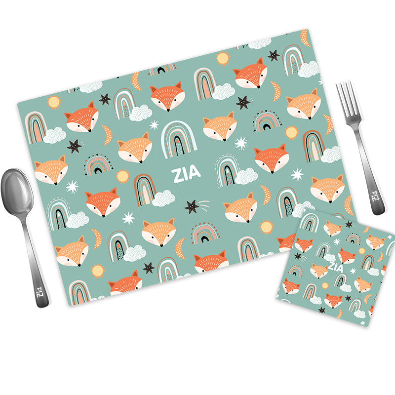 Mat Coaster Set - Fox