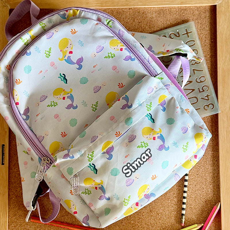 Printed backpack - Mermaid