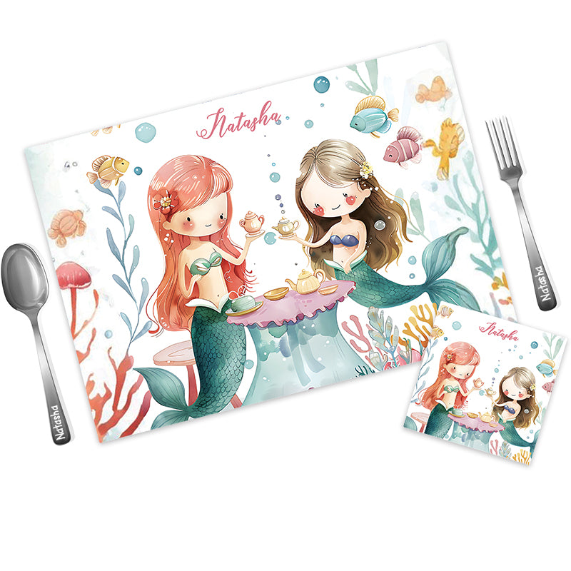 Mat Coaster Set - Mermaid