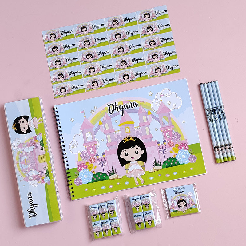 Personalized stationery set - princess