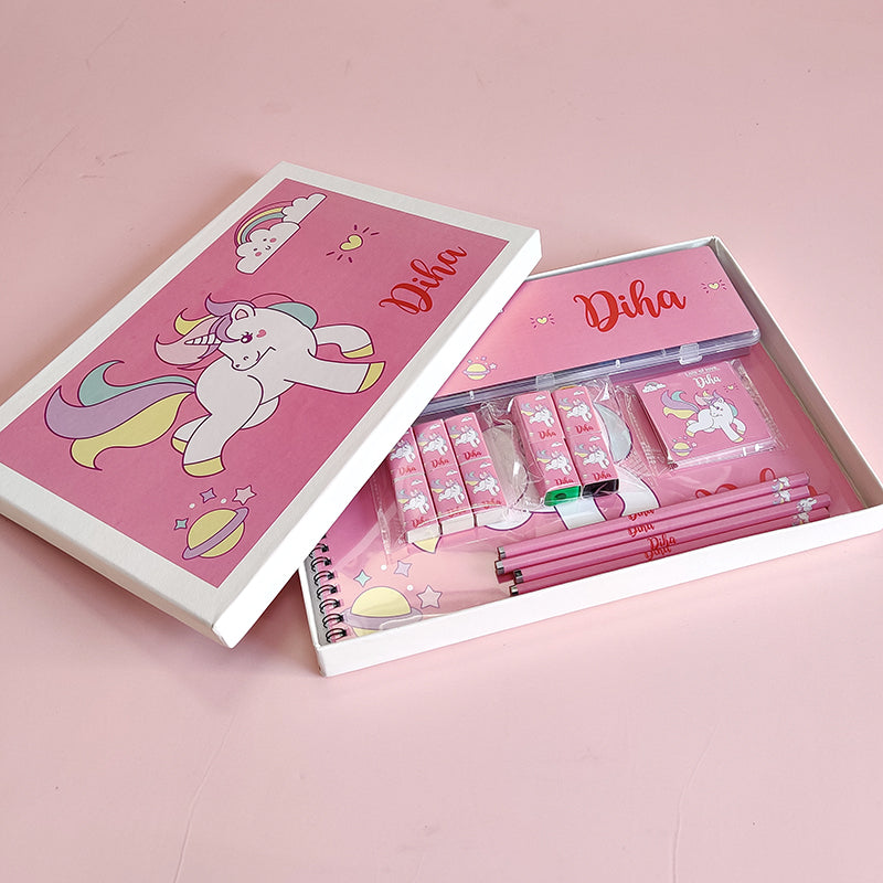 Personalized stationery set - Unicorn