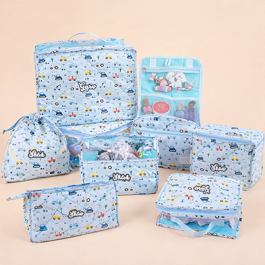 Complete travel set- 7 piece set - Vehicles