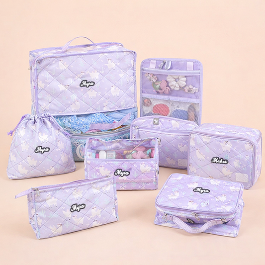 Complete travel set- 7 piece set - Llama