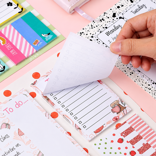 Sticky note Weekly Planner with To do List