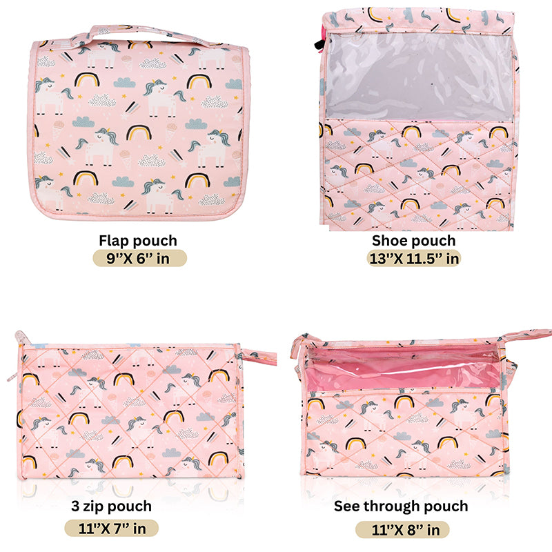 Complete travel set- 7 piece set - Unicorn