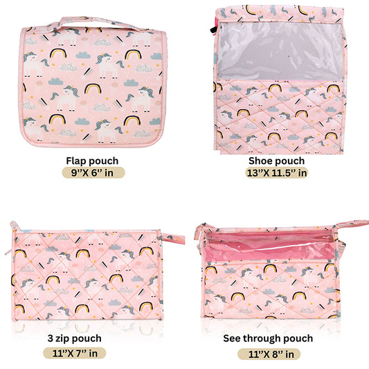 Complete travel set- 7 piece set - Unicorn