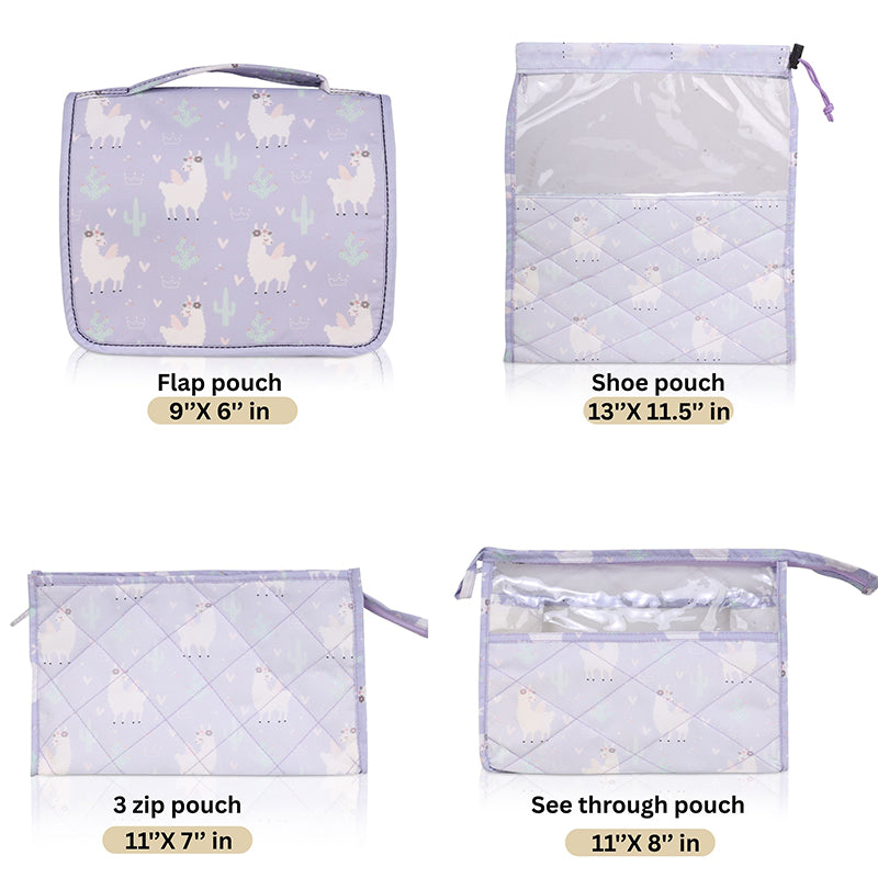 Complete travel set- 7 piece set - Llama