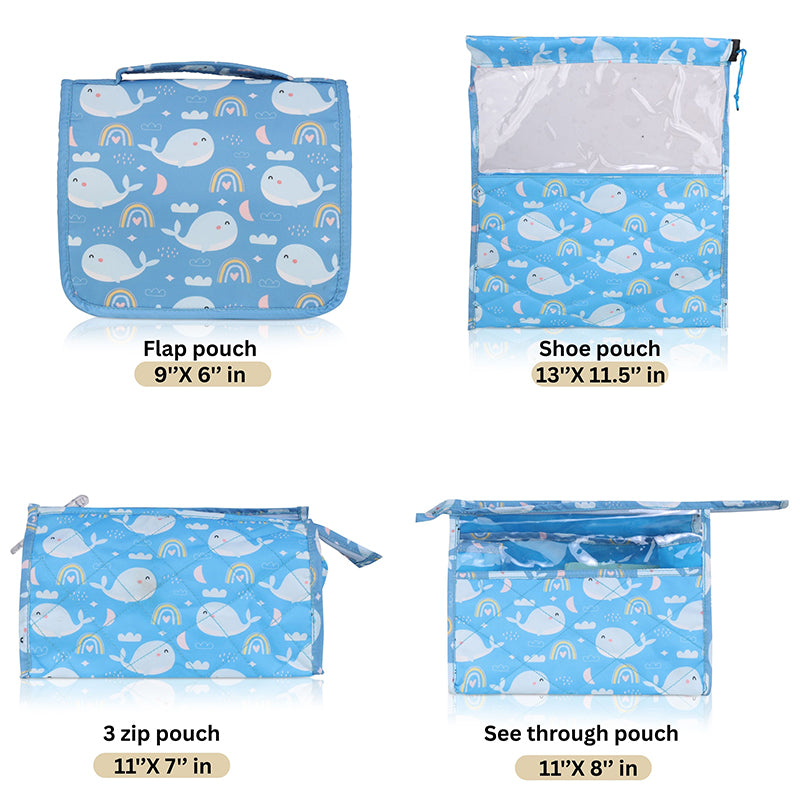 Complete travel set- 7 piece set - Whale