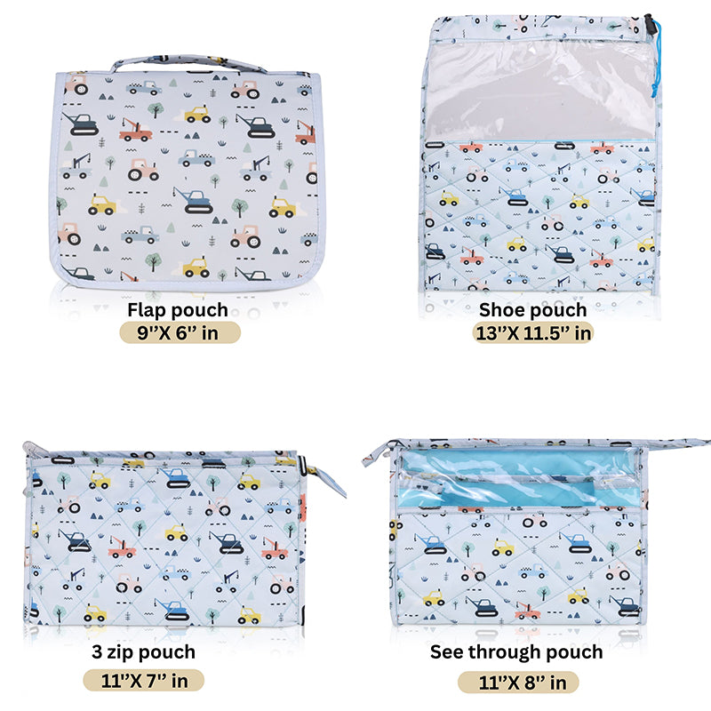 Complete travel set- 7 piece set - Vehicles