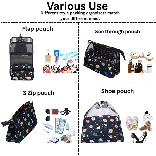 Multi Use Pouch Set- 4 Piece Set - Space