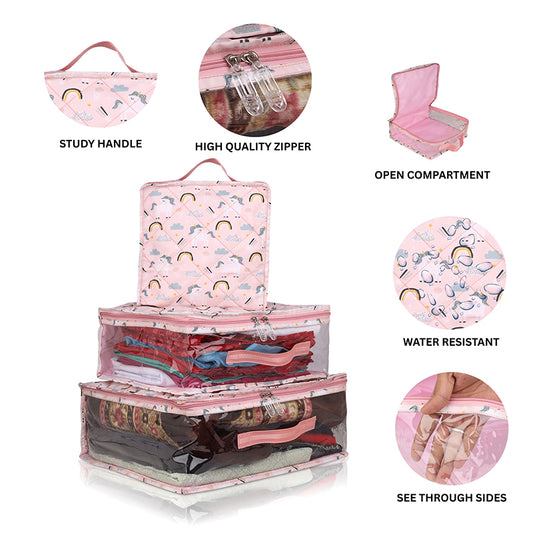 Travel Cubes- 3 Piece Set-Unicorn