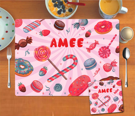 Mat Coaster Set - Candy Land