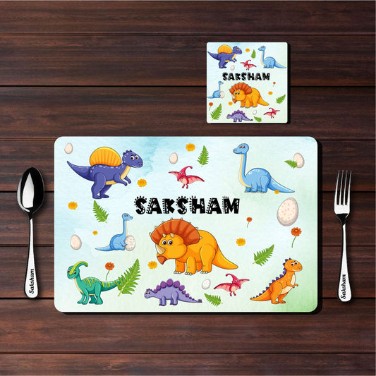 Mat Coaster Set - Dinomite