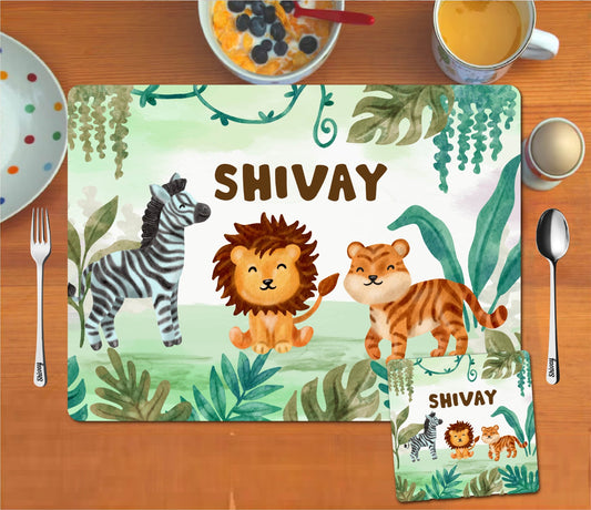 Mat Coaster Set - Jungle