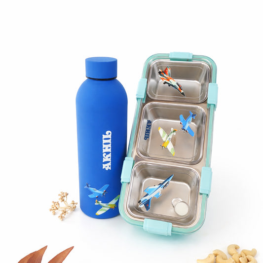 Bottle Tiffin Combo - Aeroplane