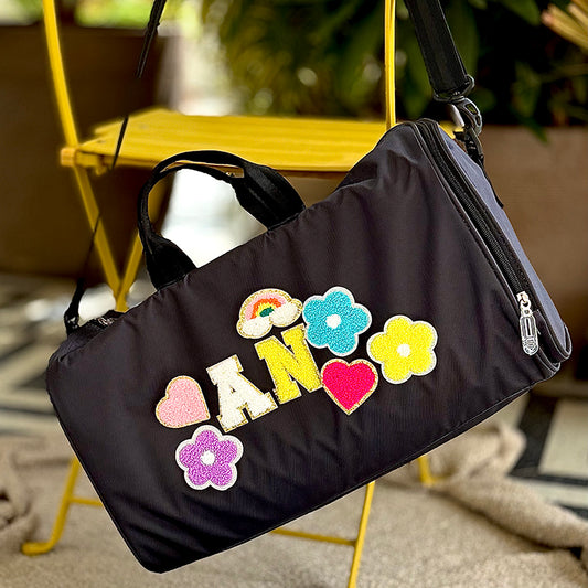 Motif Travel Duffel bag - Black