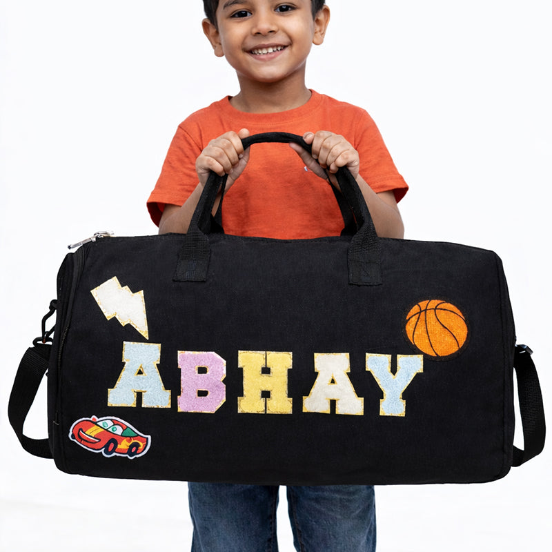 Motif Travel Duffel bag - Black1