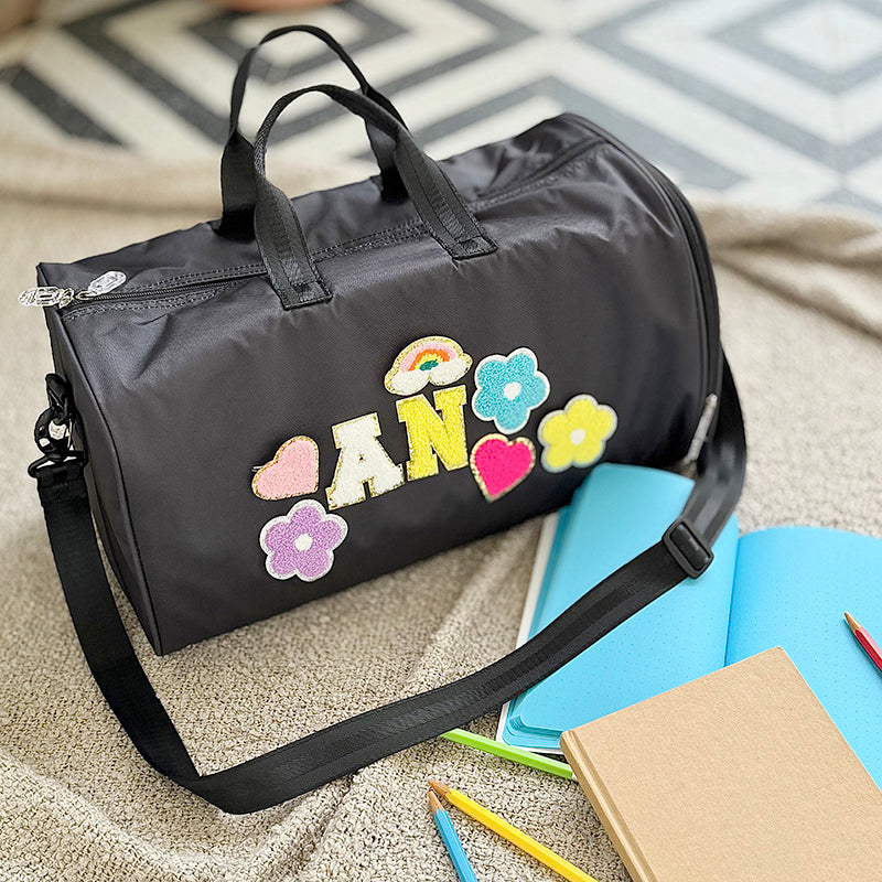 Motif Travel Duffel bag - Black