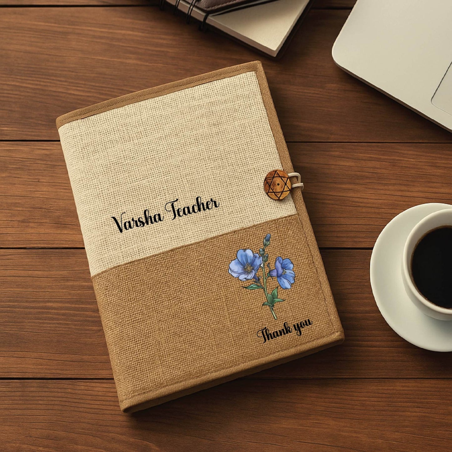 Jute Folder - Blue
