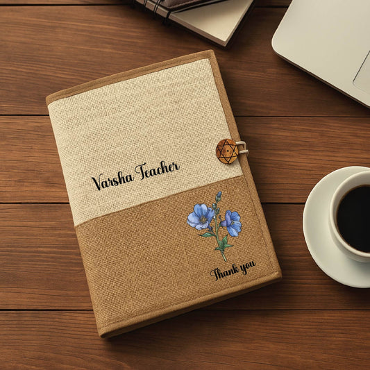 Jute Folder - Blue