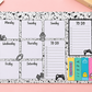 Sticky note Weekly Planner with To do List