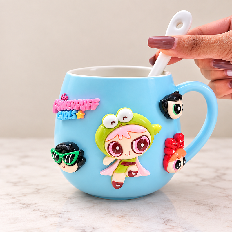 Ceramic Mugs - Green Powerpuff Girl