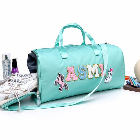 Motif Travel Duffel bag - Mint Green