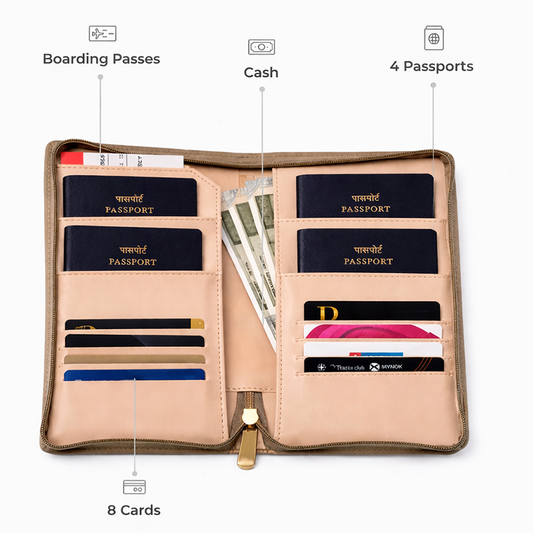 Family Travel Organizer- for 4 passports - Travel