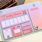 Sticky note Weekly Planner with To do List