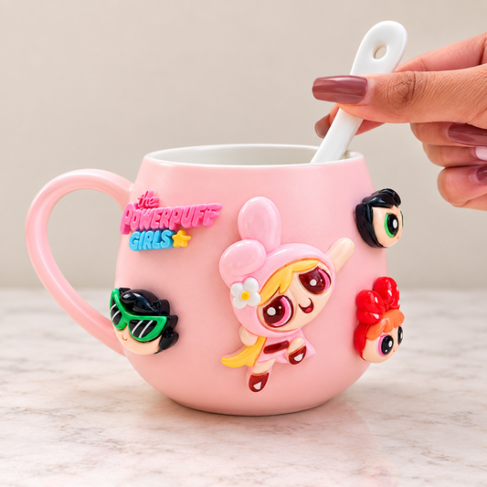 Ceramic Mugs - Pink Powerpuff Girl