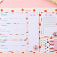 Sticky note Weekly Planner with To do List