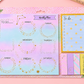 Sticky note Weekly Planner with To do List