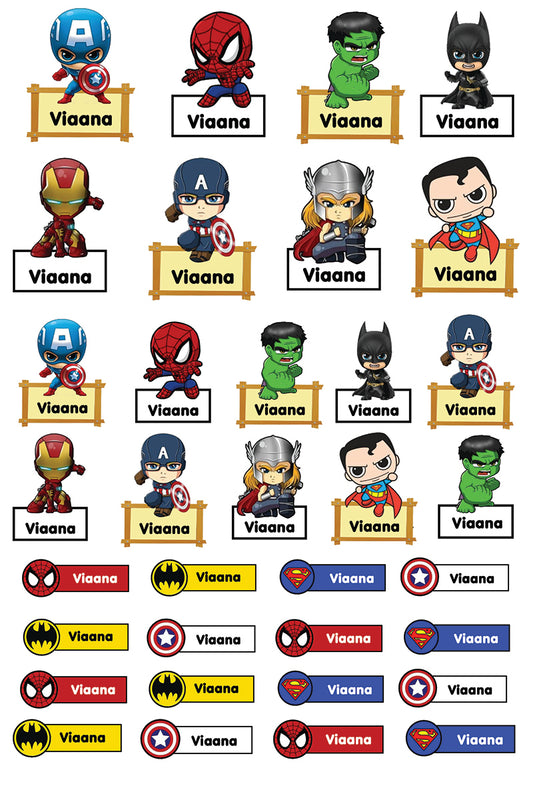 3d Stickers for hard surface - Superhero