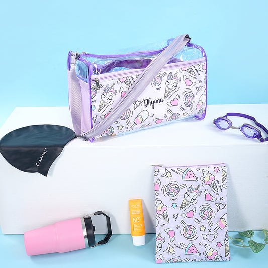 Swim Bag with wet pouch - Unicorn-1