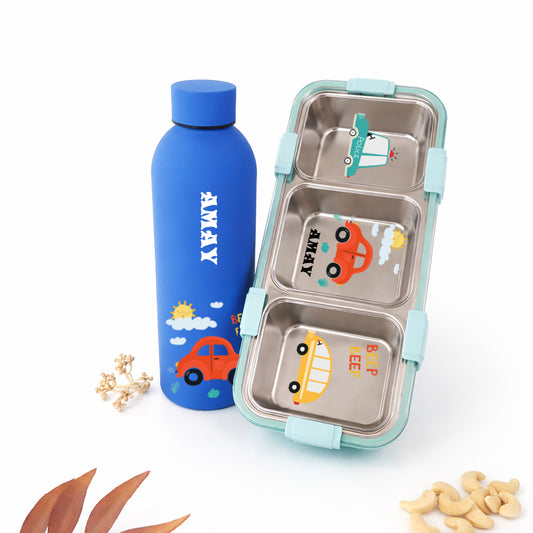 Bottle Tiffin Combo - Vehicles