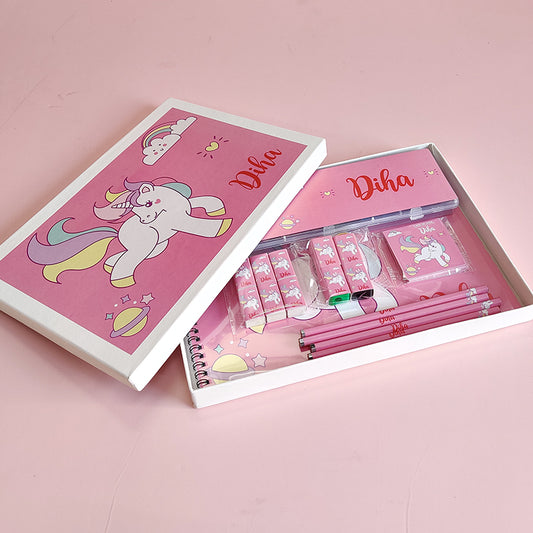 Personalized stationery set - Unicorn